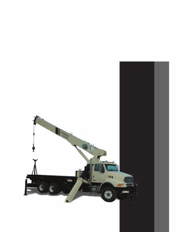 Series 9A product guide features 13' (31.4 m) Four-Section Boom 26 Ton (23.