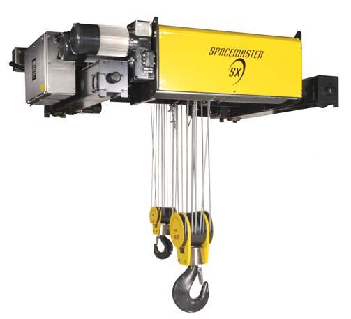 High Capacity Hoists Standard offering includes: SX6 single and double reeved models rated up to 20 Ton - ASME H4 (20,000 kg - FEM 3m) 30 Ton - ASME H4 (32,000 kg - FEM 2m) 40 Ton - ASME H3
