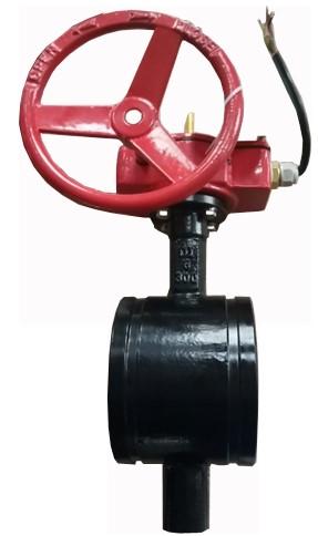 GROOVED BUTTERFLY VALVE WITH TAMPER SWITCH Model BFLY-G300 SPECIFICATIONS: MATERIAL 1. Upper Shaft Sealing Nut 2. Shaft (Stem) Seal: EPDM 3.
