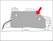 3. Secure 12 extension harness to cover. (Fig. 8-11) (i) Reinstall felt pad to cover. (Fig. 8-12) (j) Reinstall shield. (Fig. 8-13) (k) Connect LED lead to previously installed harness. Fig. 8-11 9.