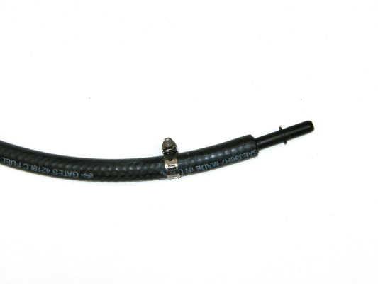 From the remaining section of fuel injection hose cut a length of hose, typically 20 in