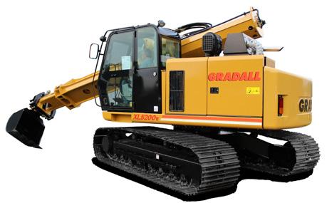 MINE SCALING MACHINES Excellent boom power and unique Gradall boom movements make these Series V machines ideal