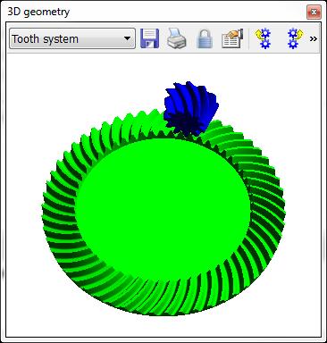 3 3D model of a bevel gear with spiral teeth Straight-, helical- and spiral-toothed bevel gears can be given flank modifications and output in STEP format.