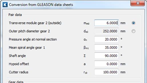 Bevel gear drawings and the Gleason dimension sheet usually contain precise, comprehensive information about the gearset.