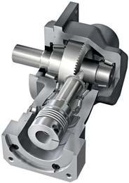 or ground gear tooth cutting High torque, small size For highest input speeds Ratios from i = 1:1 to 5:1 Torques up to 7000 Nm Output via solid and hollow shaft Motor mounting either directly or via