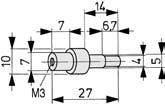 Bolt 8 D6 c St Bolt and locking ring Grub screw DIN 914-M6x10 M =3 Nm m = 6.