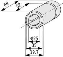 The Ball-Bearing Guide Bush Units are fixed in the cavities of Profiles 8 using grub screw DIN