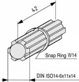 Axial movement of Sealing Plug NW is prevented by Snap Ring W14 (Section 8.