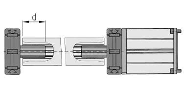 Snap Rings W should be used to secure the Synchroniser Shaft axially between the drive elements.