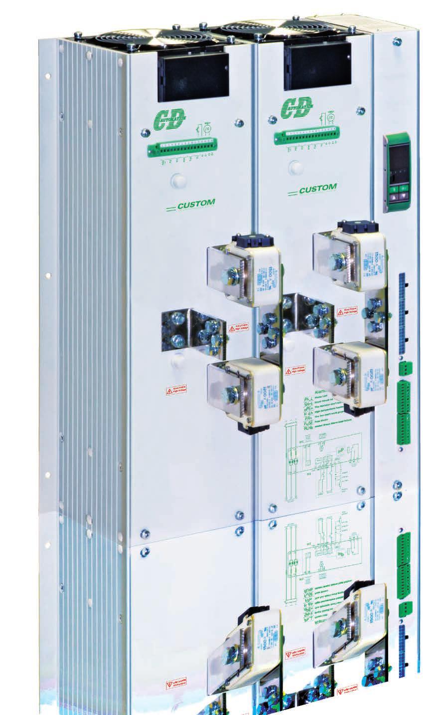 Voltage Supply 480-600-690V Current Rating from 150 to 2100A Designed to drive