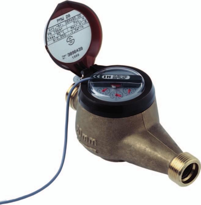 TOPAS Hot water Applications The TOPAS hot water meter is a velocity flowmeter based on the well-established multijet measuring principle.