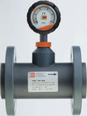 0 m 3 /h water Measuring accuracy: ± 1% f. s.