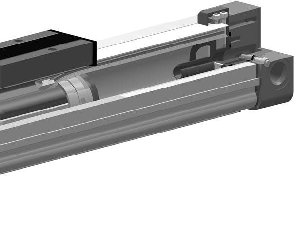 SLIDELINE Combination with linear guides provides for heavier loads.