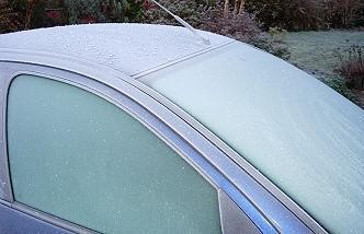 Frost/Ice Always scrape & wipe windows.