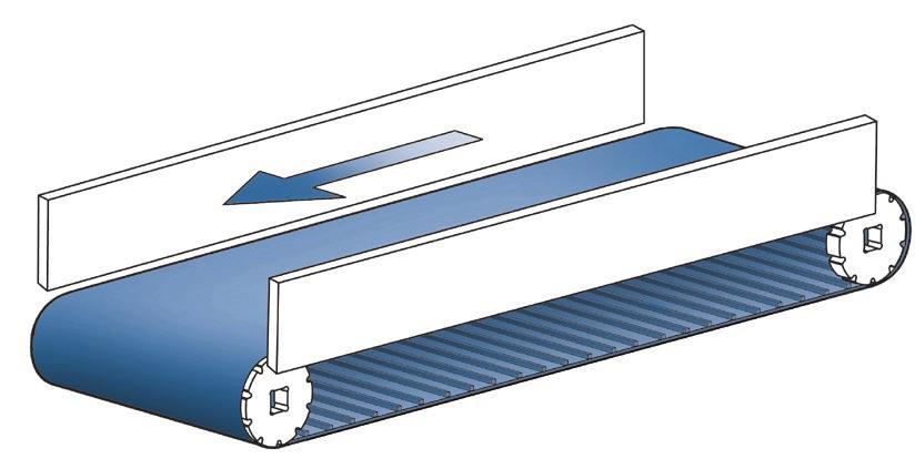 the conveyor carryway. - A tensioning device or tensioner allows the belt to be slack while it is installed onto the conveyor.