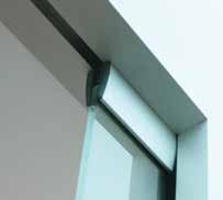 80 (2032 mm) / other sizes available on special order The EKU PORTA 100 GM POCKET DOOR is a top-hung pocket sliding door system for frameless glass door panels weighing up to 220 lb (100 kg) each.
