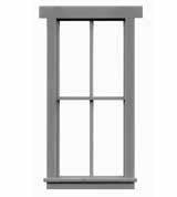 WINDOWS 2 38 x 66 6/6 DOUBLE HUNG WINDOW INJECTION MOLDED PRECUT GLAZING AND SHADES.