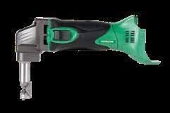 18 VOLT CORDLESS CE18DSLP4 18V Lithium-Ion Shear (Tool Body Only) Compatible with all Hitachi 18V Lithium-Ion slide type batteries for fade free power, less weight and 3x the total battery life of