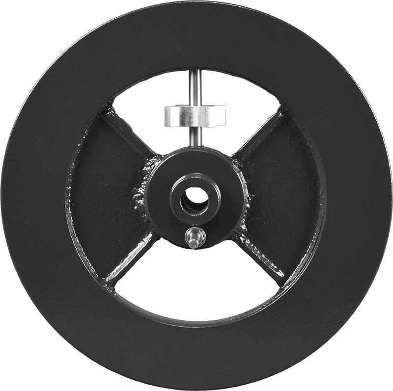 The rotor phase angle can be read by illuminating the end of the machine shaft, through the calibrated disc, with a Stroboscope, Model 8922.