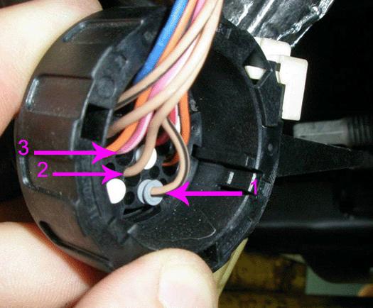 Before disconnecting the 16-way connector, inspect for any backed out terminals (1) as shown. Fully seated terminals (2,3) are shown for comparison. 1. If a backed out terminal (1) is found, identify the terminal(s) on the repair order.