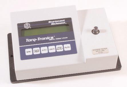 Torq-Tronics Digital Torque Tester Owners Manual Revision A 5/2004 P/N: