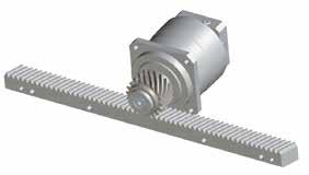 RACK-PINION TRANSMISSION SYSTEM PRECISE AND COMPACT By shrinking the pinion with helical teeth, hardened and ground, through advanced technologies, or with SIT-LOCK