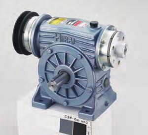 -ACTUATED CLUTCHES AND BRAKES Product Lineup P.300 Compact, space saving These are very compact units that combine a worm reducer and clutch/brake in a single unit.