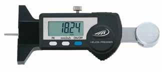 1375 DIGI-MET Small depth gauge Protection class IP67 LCD display 7.5 mm Factory standard Measuring pin, dia.
