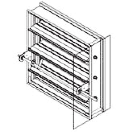 COMBINED FIRE/SMOKE DAMPER - BMFSD SERIES UL CLASSIFIED DAMPERS OPTIONS Fire Rating: 1½ hr (Model BEMFSD). Without Sleeve.