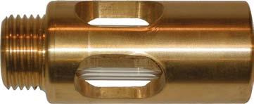 05-00001 Liquid indicator ½" For mounting on the fuel tank drainer fuel hose. ½" pipe thread.