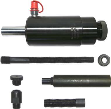 Extra parts for 1090-01-WAL 1-1090-01 - Hydraulic cylinder 16 ton RES 1090-01-08 - Press axle 129,5mm, M24x3 RES 1090-01-09 - Press plate M24x3 RES 1090-01-10 - Adjustable press rod 92mm, M24 RES