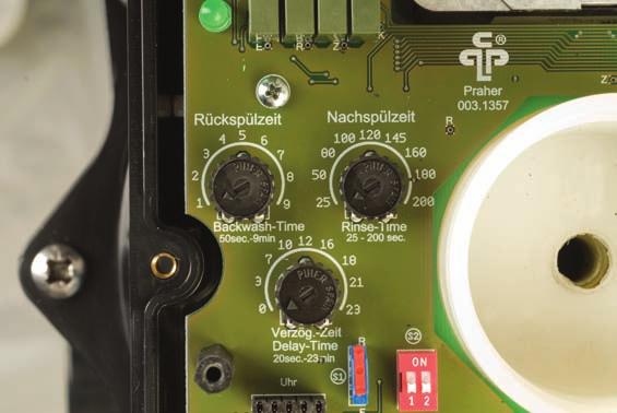 The integrated relay signal will shut down the heater (if connected to the Aquastar relay). That delay time will allow the heater pipes to cool off before the system goes into back wash mode.