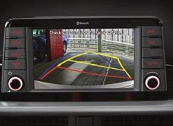 Rear view camera with dynamic guidelines The rear view camera helps you