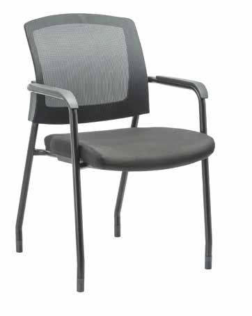 3129 List $188 Baker Stackable Guest Chair with Arms & Casters Model No.
