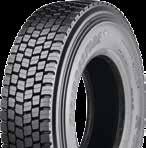 Excellent resistance against irregular wear thanks to the application of the Bridgestone technologies. 215/75R17.5 225/75R17.5 245/70R19.