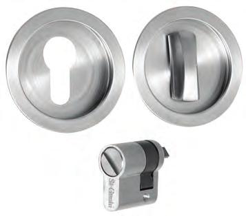 DOOR FITTING ACCESSORIES SGEC-F31 Oval Escutcheon Cover SGEC-F51 Square Escutcheon Cover 30 60 52 52 9 SGEC-1190/P/SN Escutcheon with 30mm Thumbturn & Key