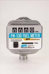 0% Field calibration of the meter is possible 1 BSP (f) inlet and outlet ports Suitable for use with diesel fuel, petrol, kerosene and windscreen fluid Flow rate analysis function included as