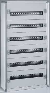 panels IP40 - K08 with door; IP30 - IK07 without door Full range of accessories available: locks, document holders, support for IP2X terminal blocks, additional