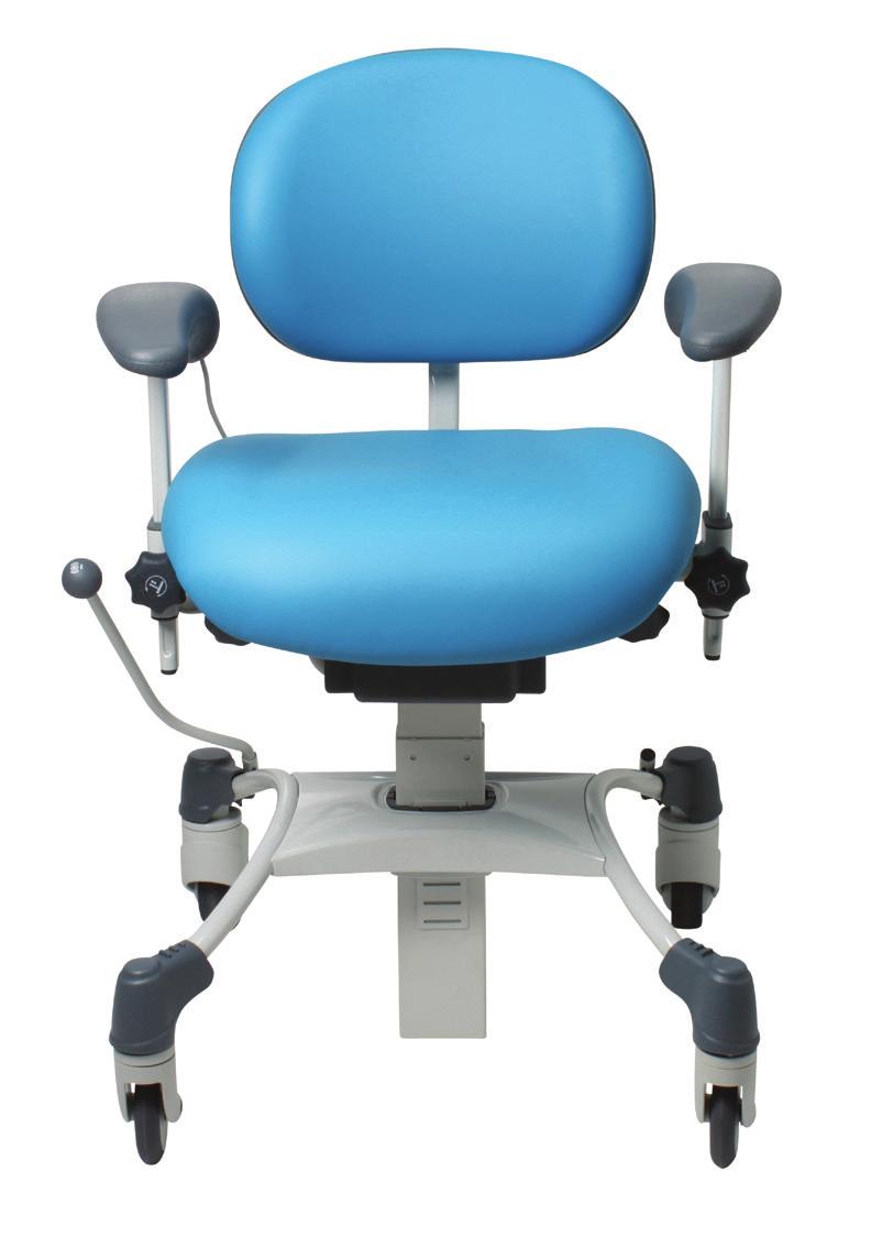 MEDIC VELA Examination Chair 160Kg Designed for radiology and ENT where ease of movement and positioning is required.