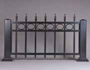 PREMIUM Aluminum Fencing CONCORD IS A LDING CANADIAN MANUFACTURER OF CUSTOM FINE RAILINGS AND Double Bar with Finials & Rings Fence F25048R 48