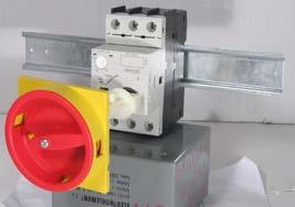 lamp Door coupling rotary handle black/grey and red/yellow, IP55 Type Code No.