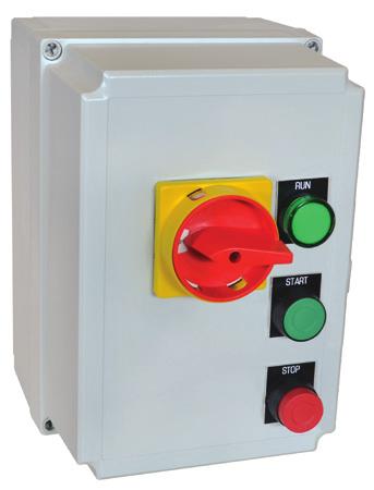 POWER & ACTUATION ENCLOSED MOTOR PROTECTION CIRCUIT BREAKER & CONTACTOR ASSEMBLIES c3controls Series Enclosed Direct-On-Line (DOL) Starters come with all the features and benefits of our Series 330