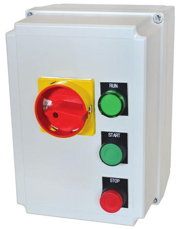 A variety of pilot devices are available, including non-illuminated momentary push buttons, non-illuminated momentary dual push buttons (flush green and extended red), maintained selector switches (2