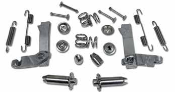 Set, Cable Equalizer, Equalizer Nuts, 4 Cable Retainer Clips, 2 Nylon Guides, Installation Tool... $ 149 99 36333 68-82 Park Brake Rebuild Kit - S.S. - includes Cables, Equalizer, Return Spring, Shoes & Hardware.