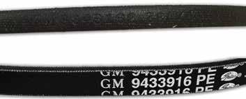 1968-1972 Original GM Belts are Wrapped Design belts and include the GM Emblem, GM Part Number, Broadcast Code (where applicable), Belt Size (where applicable), Manufacturer s Symbol and Construction