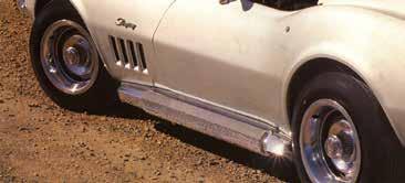 1968-1982 SIDE EXHAUST (1969-STYLE) Covers - pair Fiberglass #20507 Reproduction #44250 Side Exhaust Kits include Aluminized Pipes, Hardware, and Fiberglass Side Exhaust Covers (#20507) Pipes - See