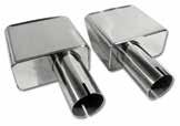 look! Our 1968-1974 kits include: aluminized pipes, fiberglass side exhaust covers (paint any color or paint them silver to resemble the factory look) and all necessary installation hardware.