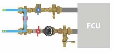 Variable centre to centre distance. Mains flush To perform a mains flush 1. Isolate the flow leg using the isolation valve Filterball 2. Open the flushing by-pass valve. 3.