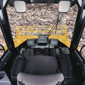The floormounted control pod lever sends electrical signals to a pilot valve mounted on the front frame. Lift Lines. Lift lines are located high on the machine to prevent damage from debris.