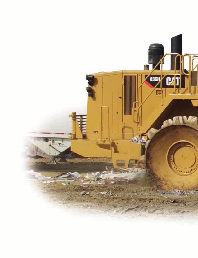 836H Landfill Compactor A landfill compactor specifically designed, fabricated and assembled to exceed customer requirements for maximum production in the toughest environment.